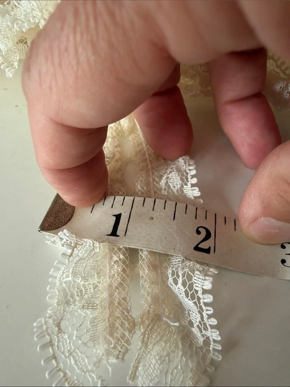 Vintage Cream Ruffled Lace Trim Bulk Lot
